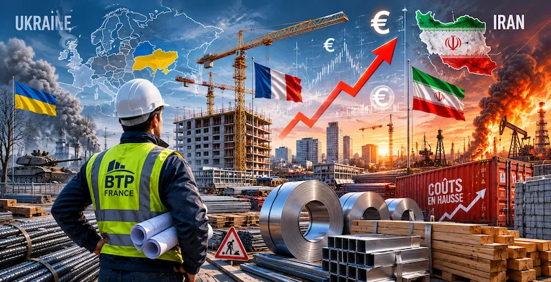 impact de la guerre en iran et ukraine sur le secteur de la construction